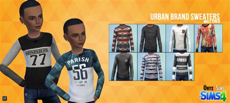 Ts4 Urban Brand Sweaters Onyx Sims
