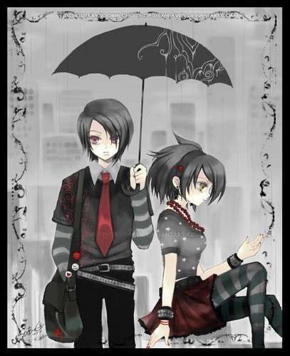 Cute Goth Anime Look How Cute They Are Together Luvfureverazonedoll Flickr