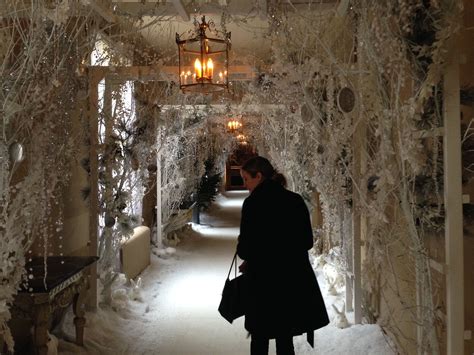 Winter Wonderland Hallway Decor At Chatsworth House