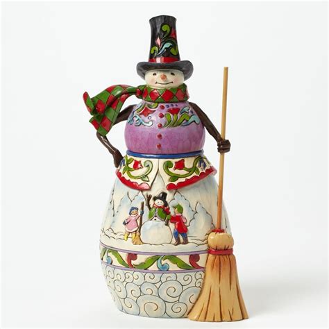 Snow Days Snowman With Broom Figurine By Jim Shore Jim Shore