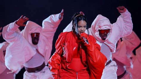 super bowl 2023 rihanna s red bodysuit turns heads at halftime show know whopping price of outfit