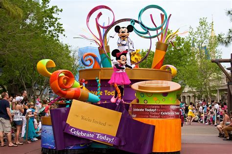 Celebrate A Dream Come True Parade At Disney Character Central
