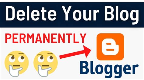 How To Delete A Blog On Blogger Easily Remove Blog From Blogger Permanently Simple Quick
