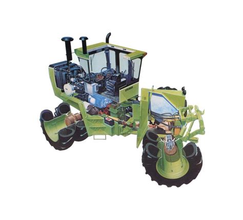 Steiger PT Tractor Cutaway Drawing In High Quality