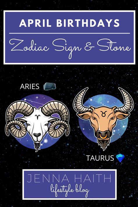April Birthdays Zodiac Sign And Stone Jenna Haith Lifestyle