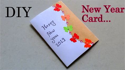 Yes, another year is coming fast! Simple & Beautiful New Year Card Making/ Happy New Year ...