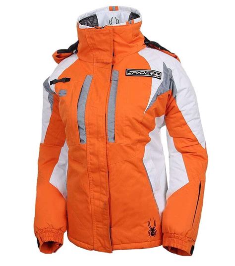 Spyder Women Ski Jackets Insulated Orange