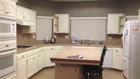 Diy Painting Oak Kitchen Cabinets White Youtube