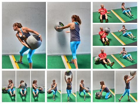 Touch And Twist With Medicine Ball