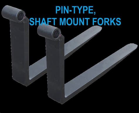 Genie Pin Type Shaft Mount Forks Tines Pair Fork 2x4x48 48 Inch 4 Ft