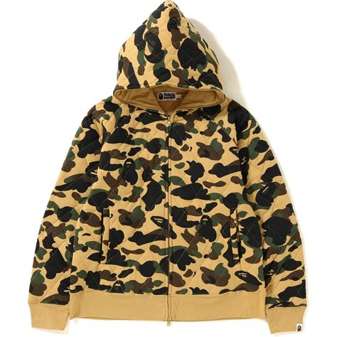5 out of 5 stars. Pre-Owned Bape 1st Camo Quilting Wide Full Zip Hoodie ...