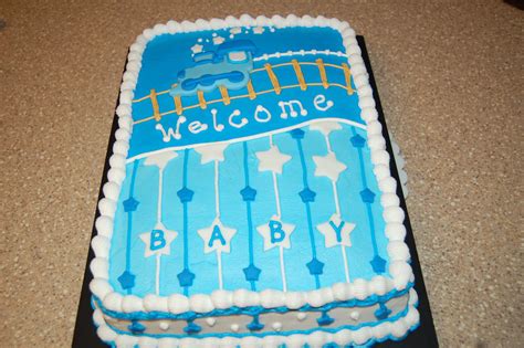 Boy Train Baby Shower Cake — Baby Shower Baby Shower Cakes Baby