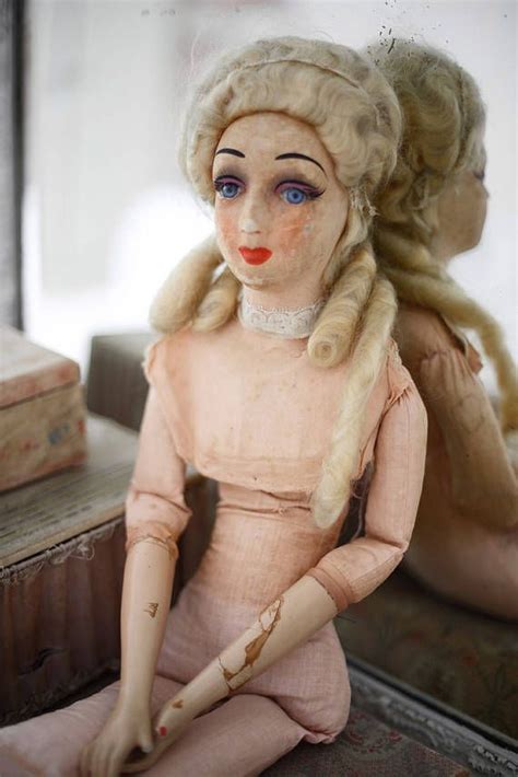 Reserved Do Not Buy Antique French Boudoir Sofa Doll With Glass Eyes French Antiques