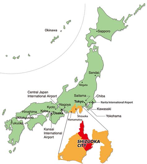 See route maps and schedules for flights to and from shizuoka and airport reviews. Shizuoka Map