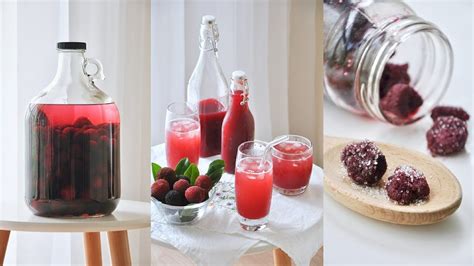 Waxberry Soda And Waxberry Wine And Dried Waxberries 杨梅汽水、杨梅干、杨梅酒 三种保存杨梅的方