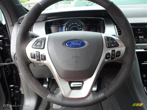 2013 Ford Taurus Sho Awd Sho Charcoal Black Leather Steering Wheel