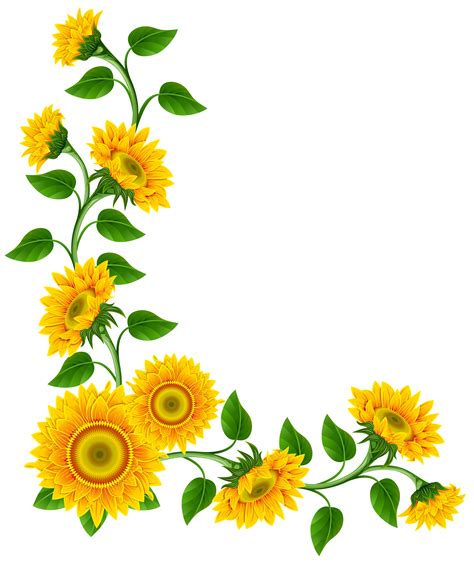 Sunflower Border Clipart Best