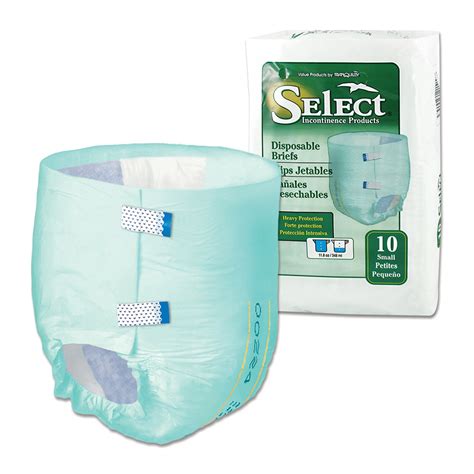 Select Adult Incontinence Brief S Heavy Absorbency Full Fit 2620