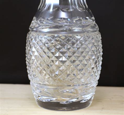 Vintage Cut Glass Vase Small Glass Vase Midcentury 50s Etsy