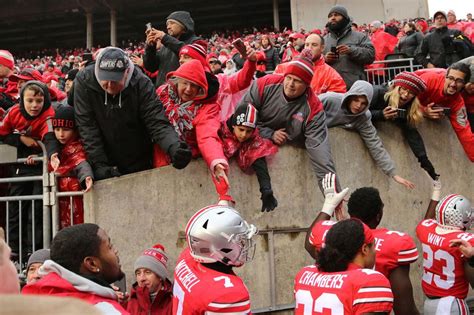 Ohio State Fans Storm The Field After Buckeye Beat Penn State 28 17
