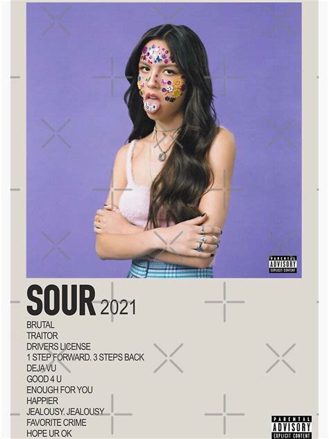 Olivia Rodrigo Posters - Sour minimalistic album cover Poster RB0906 ...