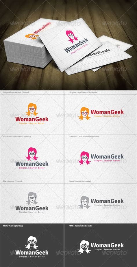 Woman Geek Logo By Femo Graphicriver