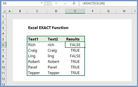 Excel Exact Function 5 Practical Examples Wikitekkee