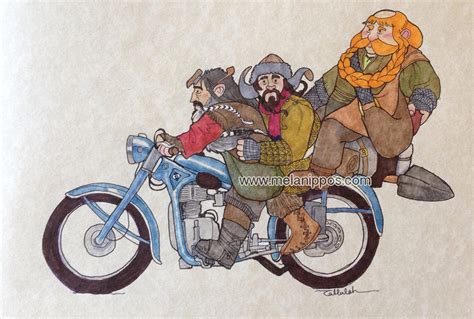 Bifur Bofur And Bombur On A Bmw By Melanippos On Deviantart