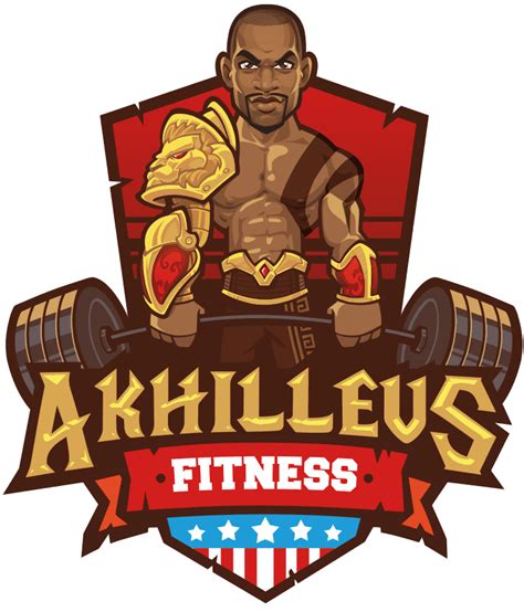 Fitness Instructor Logo Fitness Trainer Cartoon Portrait Gym Trainer