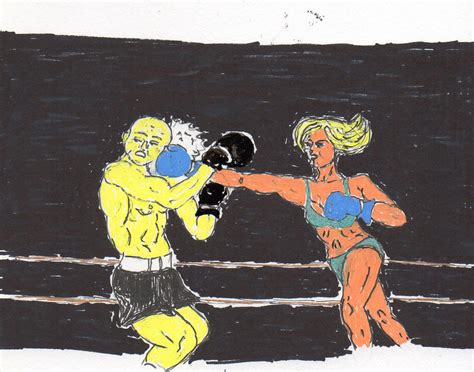 Mixed Boxing Match Wang Ho Vs Marianne Dubois By Andypedro On Deviantart