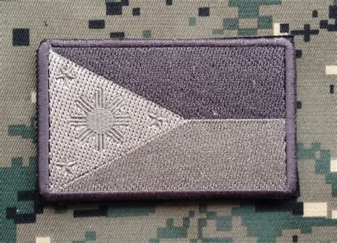 Philippines Flag Filipino Country Flag Tactical Hook Loop Patch Badge