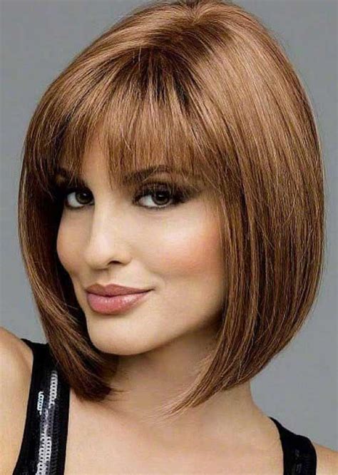 Hairstyles Medium Bob With Bangs Hairstylelist