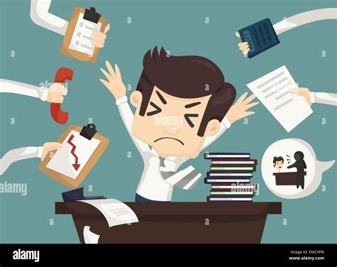 Businessman Work Stock Vector Images Alamy