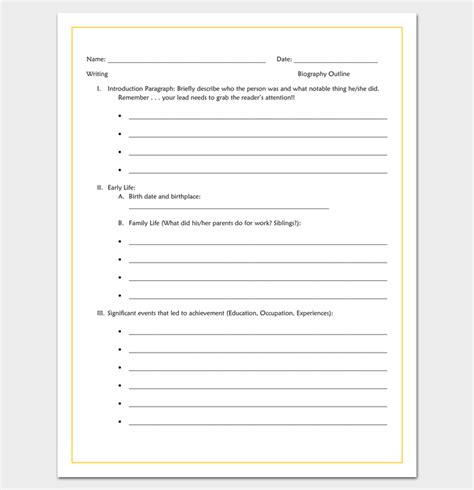 Biography Outline For 5th Grade Writing Response Essay Writing Skills