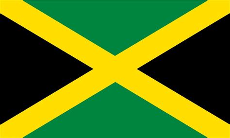 Haus And Garten Jamaican National Flag Jamaica Flags 2 Piece Outdoor 3x5