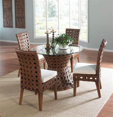 Available in a variety of modern and traditional natural wicker and rattan styles and washes these wicker sets will enhance the look of any space. Indoor Wicker Dining Chairs: Rattan Shack Indoor Round ...