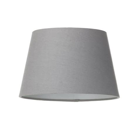 Shades are 9.5 x 5 x 7 tall. Soft Cotton Easy to Fit 25cm Lamp Shade - Grey from Litecraft