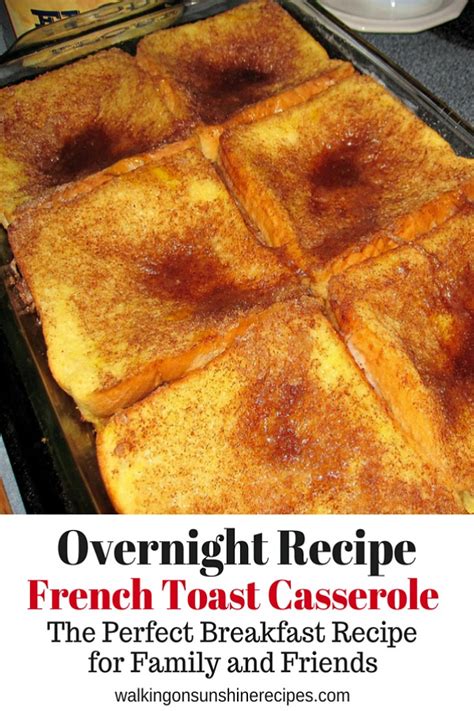 Texas Toast French Toast Casserole Walking On Sunshine Recipes