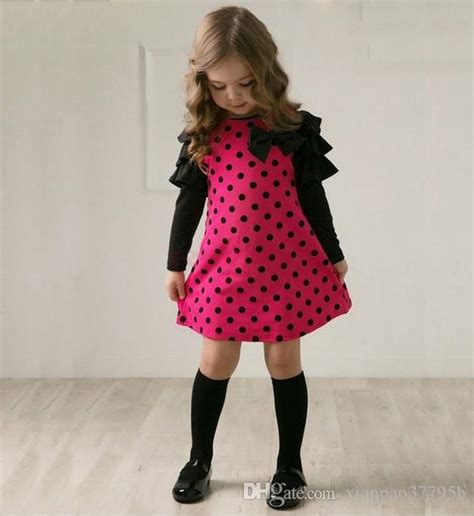 2019 Winter For 3 9 Years Old Baby Girl Long Sleeve Dots