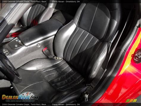 Black Interior 2000 Chevrolet Corvette Coupe Photo 12