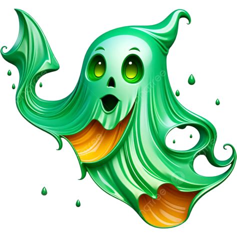 Green Ghost Shirt Design Illustration Element Halloween Png