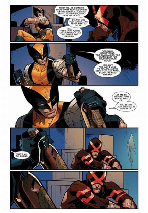 Logan And Scott Talking X Men Wolverine Marvel Cyclops X Men