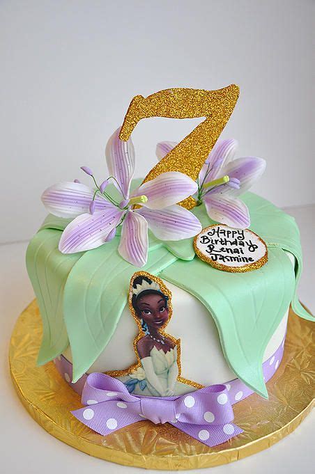 Princess Tiana Themed Birthday Cake Princessinthefrog Princesstiana