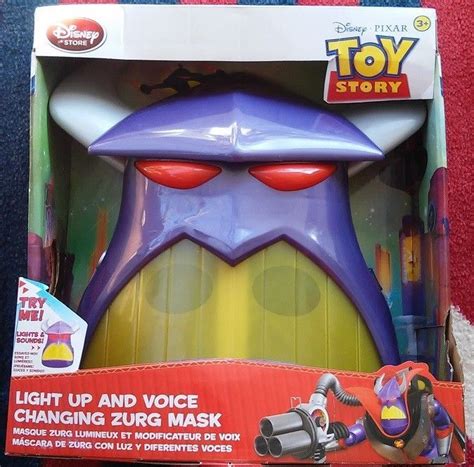 Disney Pixar Toy Story Emperor Zurg Light Up And Voice Changing Mask New