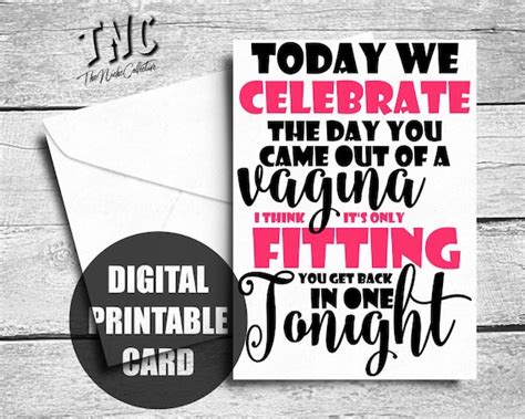 Printable Dirty Birthday Cards Free