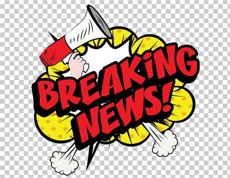 Illustration Breaking News Graphic Design Cartoon Png Clipart Area