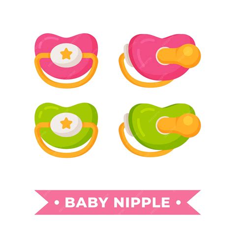 Kids Nipple Nipple Isolated Nipple Vector Stock Vector Royalty Clip