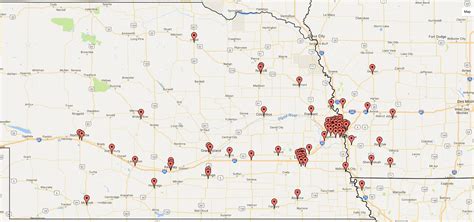 Map Of Nebraska And Iowa Maps Model Online