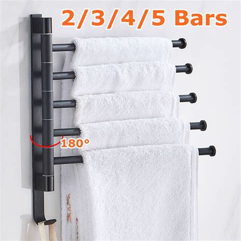 swivel towel bar wall mounted stainless steel swivel bars bathroom towel rack hanger holder