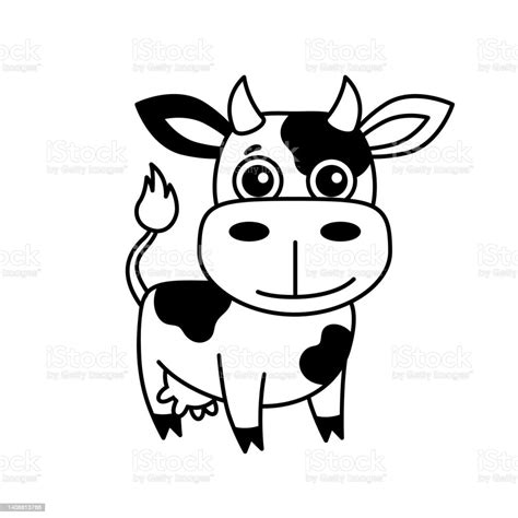 Livre De Coloriage Danimaux De Ferme Pour Enfants Drôle De Vache